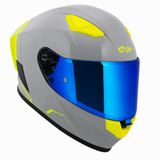 Casco Integral Joe Rocket RKT 105 ION Gris Brillante Mica Azul