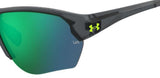 Lentes Under Armour UA Compete/F 63M Gris Crystal / Verde