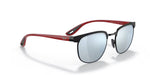 Ray-Ban Ferrari RB3698M F04130 53 Polished Black / Silver Mirror