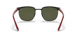 Ray-Ban Ferrari RB3698M F04130 53 Polished Black / Silver Mirror