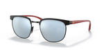 Ray-Ban Ferrari RB3698M F04130 53 Polished Black / Silver Mirror