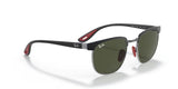 Ray-Ban Ferrari RB 3698M F07331 53 Gunmetal Black / Green Classic