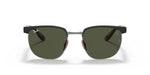 Ray-Ban Ferrari RB 3698M F07331 53 Gunmetal Black / Green Classic