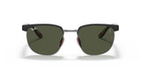 Ray-Ban Ferrari RB 3698M F07331 53 Gunmetal Black / Green Classic