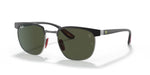 Ray-Ban Ferrari RB 3698M F07331 53 Gunmetal Black / Green Classic