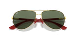 Ray-Ban Ferrari RB 8313M F00871 61 Gold / Green Classic