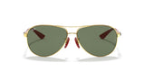 Ray-Ban Ferrari RB 8313M F00871 61 Gold / Green Classic