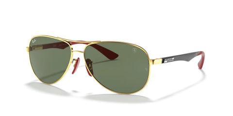 Ray-Ban Ferrari RB 8313M F00871 61 Gold / Green Classic