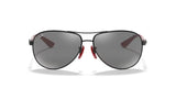 Ray-Ban Ferrari RB 8313M F0096G 61 Black / Grey Mirror