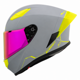 Casco Integral Joe Rocket RKT 105 ION Gris Mate Mica Rosa