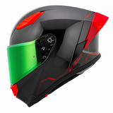 Casco Integral Joe Rocket RKT 105 ION Negro Brillante Mica Verde
