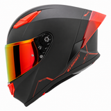 Casco Integral Joe Rocket RKT 105 ION Negro Mate Mica Roja
