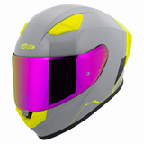 Casco Integral Joe Rocket RKT 105 ION Gris Brillante Mica Rosa