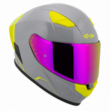 Casco Integral Joe Rocket RKT 105 ION Gris Brillante Mica Rosa