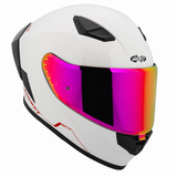 Casco Integral Joe Rocket RKT 105 ION Blanco Brillante Mica Rosa
