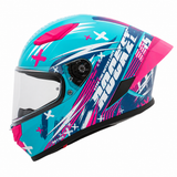 Casco Integral Joe Rocket RKT 105 Rapid Rosa HiVis Mujer
