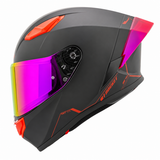 Casco Integral Joe Rocket RKT 105 ION Negro Mate Mica Rosa