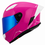 Casco Integral Joe Rocket RKT 105 ION Rosa Brillante Mujer Mica Azul