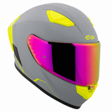 Casco Integral Joe Rocket RKT 105 ION Gris Mate Mica Rosa