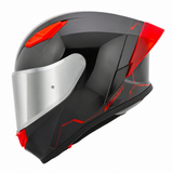 Casco Integral Joe Rocket RKT 105 ION Negro Brillante Mica Plata