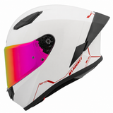 Casco Integral Joe Rocket RKT 105 ION Blanco Brillante Mica Rosa