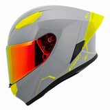 Casco Integral Joe Rocket RKT 105 ION Gris Brillante Mica Roja