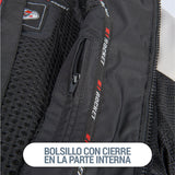 Chamarra Joe Rocket Moto Protecciones ION Mesh Gris