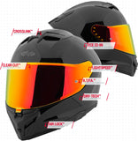 Casco Integral Joe Rocket Rkt 210 ION Negro Brillante ECE 22-06