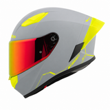 Casco Integral Joe Rocket RKT 105 ION Gris Mate Mica Roja