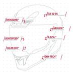 Casco Integral Joe Rocket RKT 240 ION Blanco Brillante Mujer