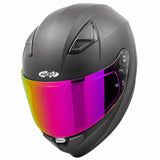 Casco Integral Joe Rocket RKT 105 Solid Negro Mate Mica Rosa