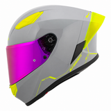 Casco Integral Joe Rocket RKT 105 ION Gris Brillante Mica Rosa