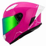 Casco Integral Joe Rocket RKT 105 ION Rosa Brillante Mujer Mica Verde