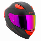 Casco Integral Joe Rocket RKT 105 ION Negro Mate Mica Rosa