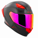 Casco Integral Joe Rocket RKT 105 ION Negro Brillante Mica Rosa