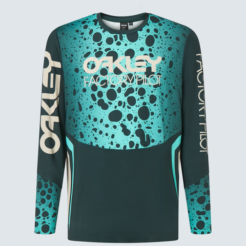 Camiseta / Playera Oakley Maven RC LS Jersey Green Frog FOA404403-9TL