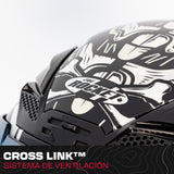 Casco Integral Joe Rocket RKT 240 Gastown Plata Iridium