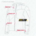 Chamarra Joe Rocket Moto Protecciones Elevation Gris / Neón