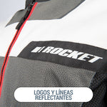 Chamarra Joe Rocket Moto Protecciones ION Mesh Blanco