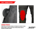 Pantalon Moto Con Protecciones Joe Rocket Blaster Jeans Gris