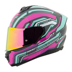 Casco Integral Joe Rocket RKT 110 Highside Rosa Mujer Iridio