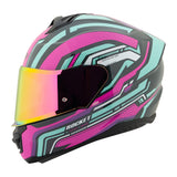 Casco Integral Joe Rocket RKT 110 Highside Rosa Mujer Iridio