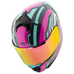 Casco Integral Joe Rocket RKT 110 Highside Rosa Mujer Iridio