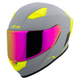 Casco Integral Joe Rocket RKT 105 ION Gris Mate Mica Rosa