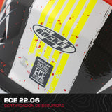 Casco Integral Joe Rocket RKT 105 Rapid Rojo HiVis