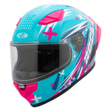 Casco Integral Joe Rocket RKT 105 Rapid Rosa HiVis Mujer