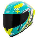 Casco Integral Joe Rocket RKT 105 Rapid Verde HiVis Mica Humo