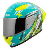 Casco Integral Joe Rocket RKT 105 Rapid Verde HiVis Mica Plata