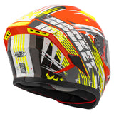 Casco Integral Joe Rocket RKT 105 Rapid Rojo HiVis