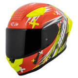 Casco Integral Joe Rocket RKT 105 Rapid Rojo HiVis Mica Humo